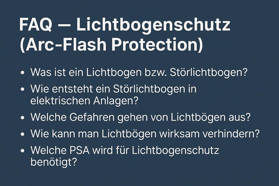 FAQ Lichtbogenschutz Arc-Flac Protection